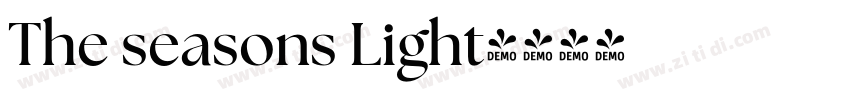 The seasons Light字体转换